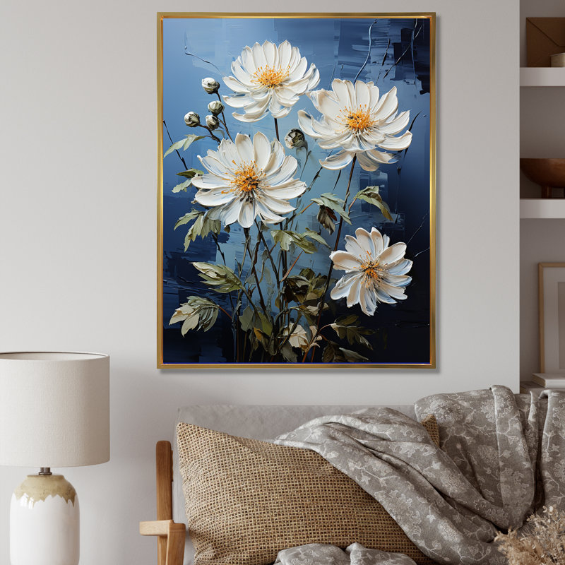 Zinnias Blooms - Zinnias, Cadre photo argenté, H 40 po x l 30 po
