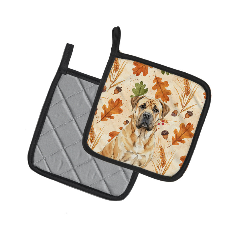 Paire de porte-casseroles Fawn Boerboel Heirloom Fall