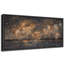 "Golden Fireworks Over Over Water Antique Retro Artwork"-111665612-111665613