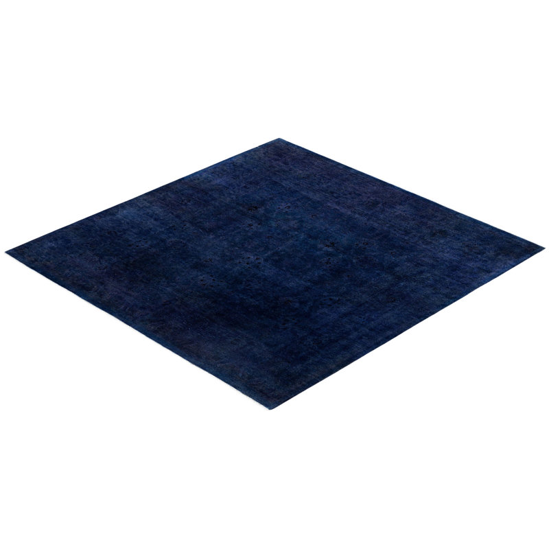 Overdyed One-of-a-Kind 7' 10" X 8' 1" Hand Knotted Area Rug