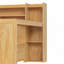 Lit de jour double en bois avec tablettes de rangement, lit multifonctionnel avec lit gigogne simple et bureau d'étude-863236673