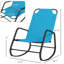 Chaise berçante d'extérieur en acier Garden