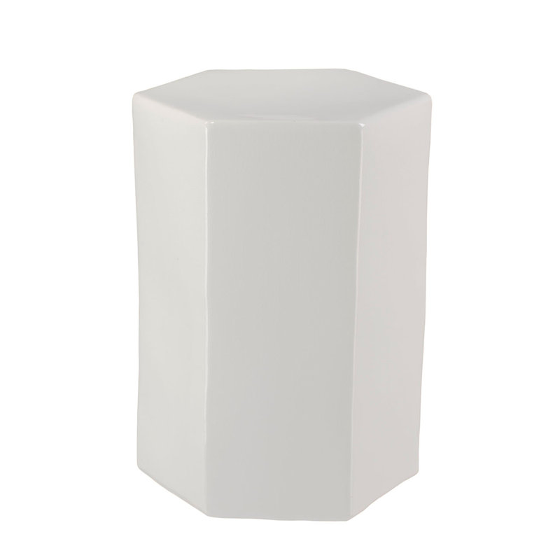 Porto End Table, White