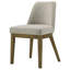 Chaise d'appoint Bryant (brun clair) rembourrée (ensemble de 2)
