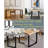 Metal Table Legs - Heavy Duty Square Tube Legs, Set Of 2, 28' Height, 18' Wide