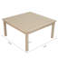 Ensemble de 6 canapés d'extérieur couleur sable, sièges de patio modernes pour jardin