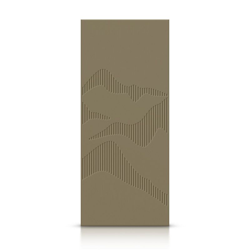 Porte standard à panneaux en bois, Vert olive, 30 po x 80 po