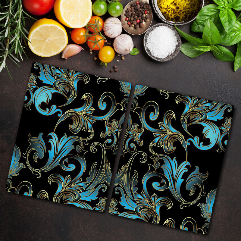 Mcburney Tempered Glass Chopping Board, 52cm x 30cm
