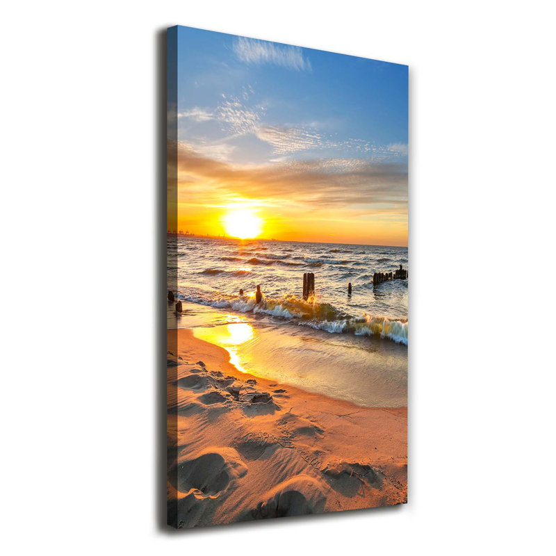 Sunset Sea - Wrapped Canvas Print