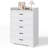 5 drawer dresser with Three-sided Guardrails for Display