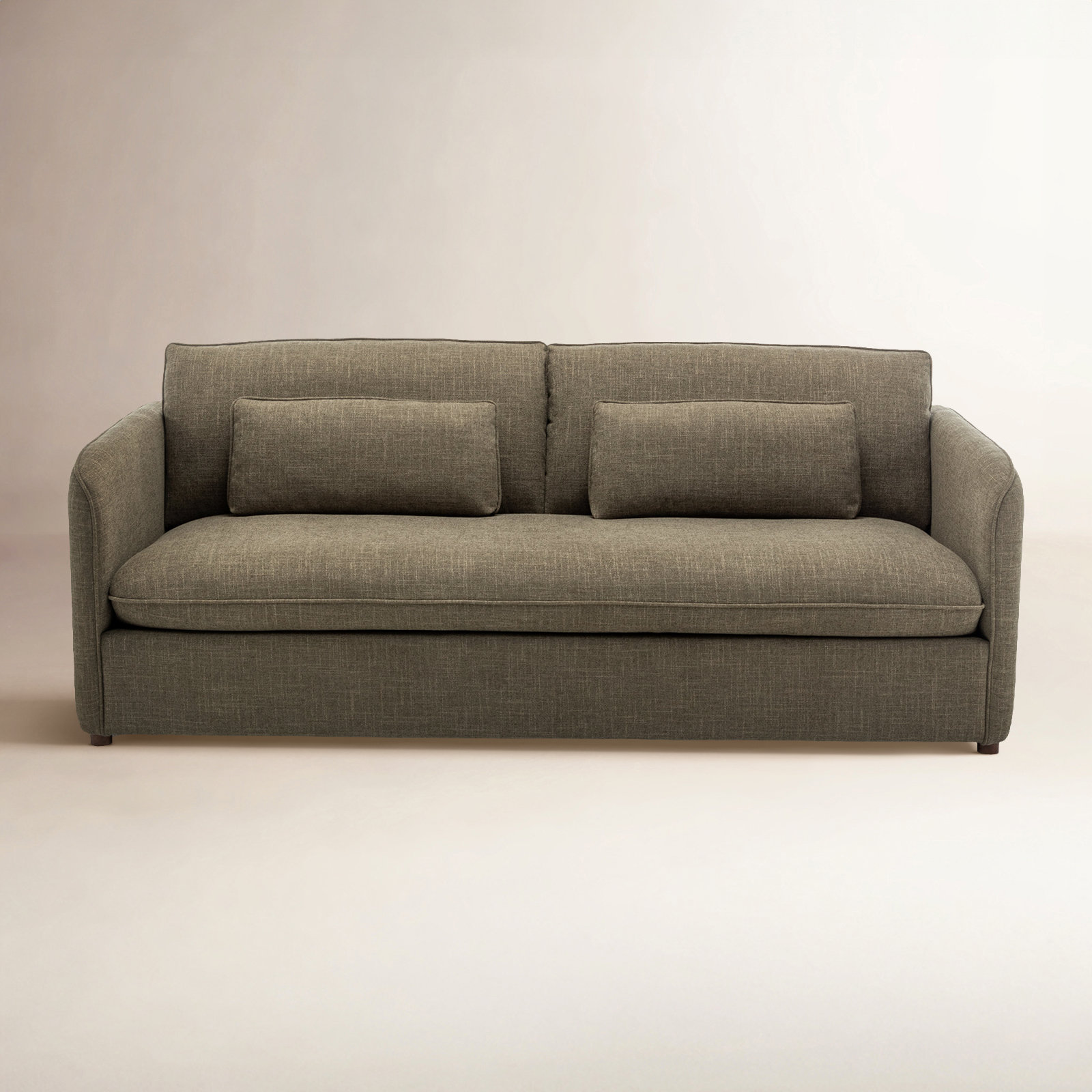 Faye 84” Upholstered Sofa, Green