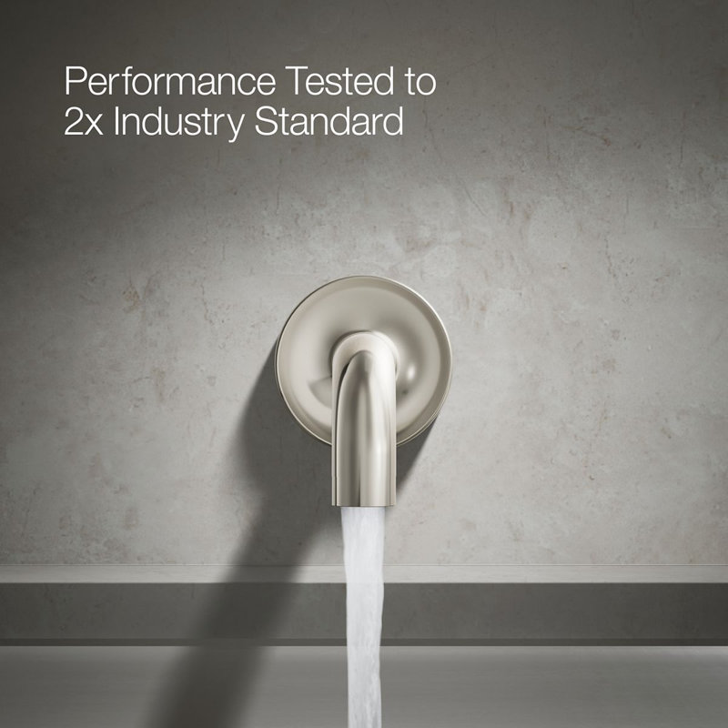 Purist® Wall Mounted Tub Spout, Vibrant Polished Nickel