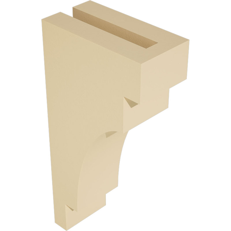 Corbeau d'uréthane méditerranéen Signature, brun clair apprêté, 16 po x 4 po x 8 po
