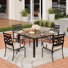 Argyri 4 - Person Patio Dining Set with Square Table , Cushions Included