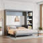 Lit escamotable avec bureau et tablettes Murphy-229458205-229458206