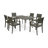 Elifsu 6 - Person Acacia Wood Patio Dining Set with Rectangular Table-1497799137