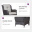Chaises longues d'extérieur en rotin avec coussins Deb Wicker-397565555-377751454