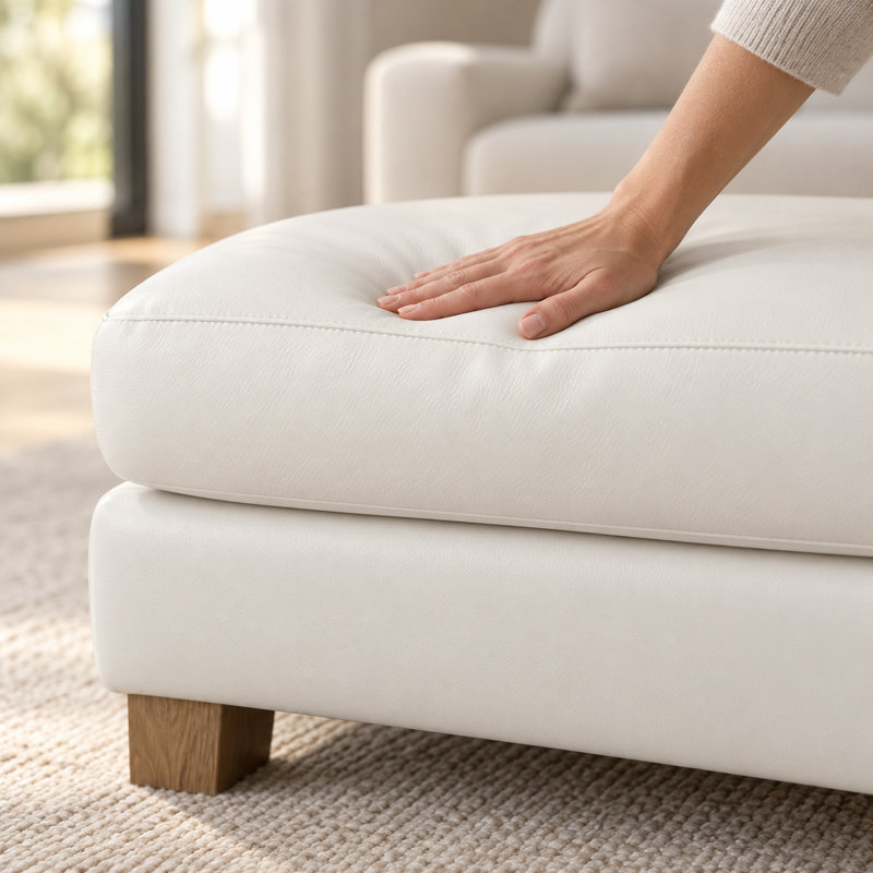 Repose-pieds en cuir Galaxy
