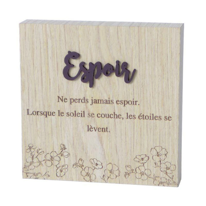 Plaque d'espoir