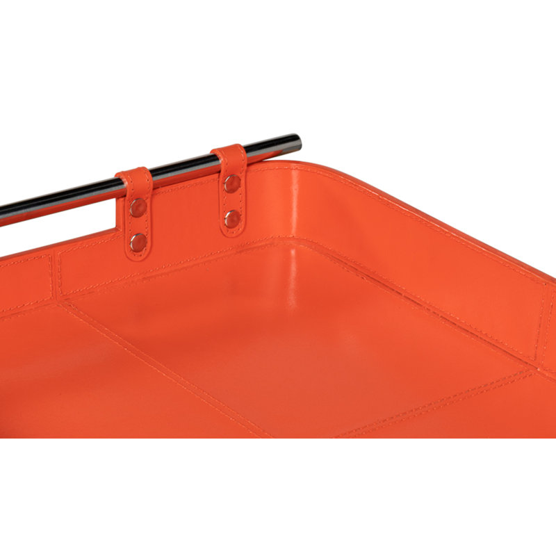Shagreen Decorative Tray, Orange