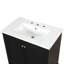 Meuble-lavabo multifonctionnel avec portes et tiroir 30 po