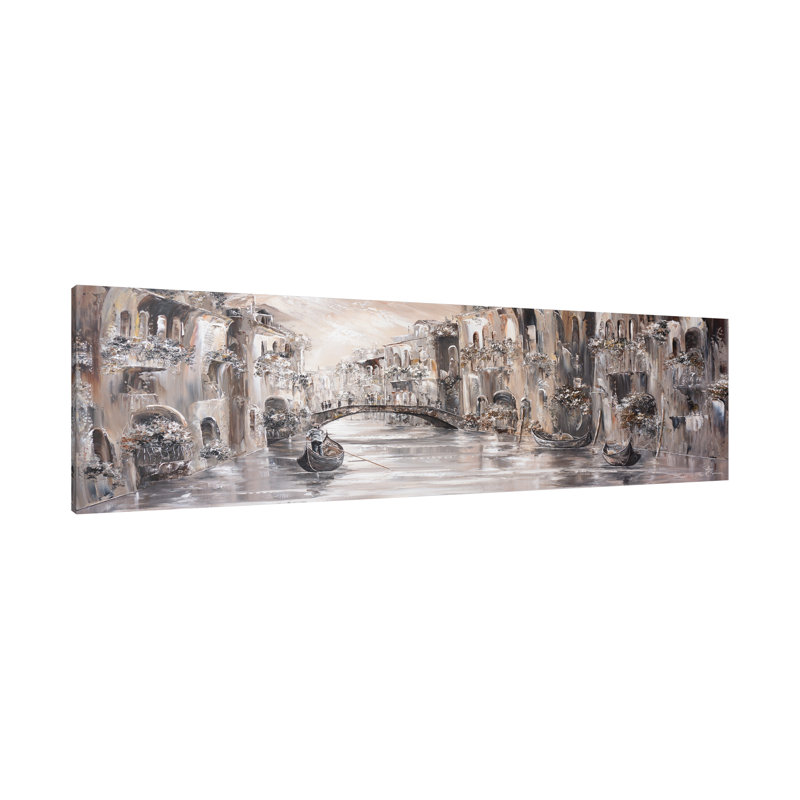 «Drifting In Mystery, Venice Charm», toile tendue par Isabella Karolewicz, H 16 po x l 48 po x P 1,5 po