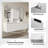 White Double Sink Vanity Set