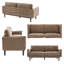 Élégant canapé double pour espaces de vie - Causeuse moderne moelleuse de 75,75 po-370006907