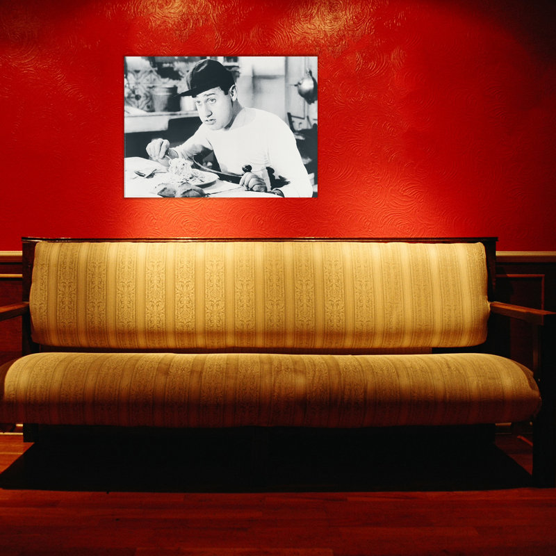 Alberto Sordi - No Frame Rectangle Memorabilia on Wood