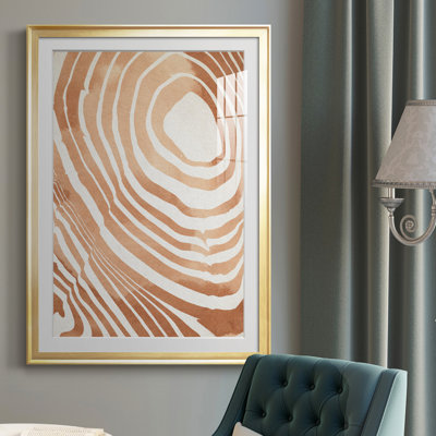 " Wood Grain Suminagashi IV "