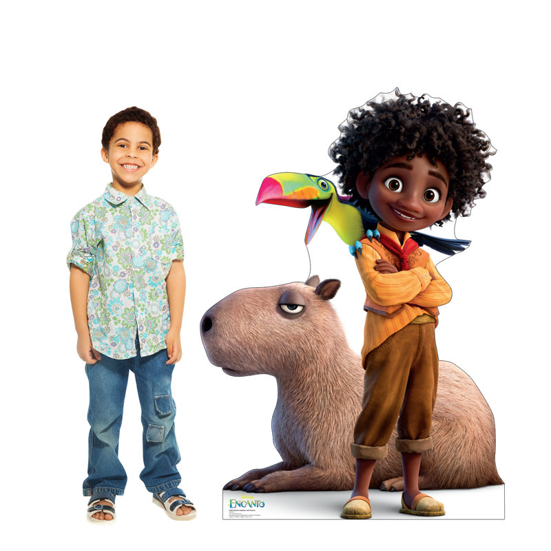 Disney Encanto Antonio Capybara and Toucan Cardboard Cutout