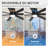 60" 7-blade Flush Mount Ceiling Fan with Light and Remote, Quiet Reversible DC Motor, 3CCT LED Light, Low Profile Fan for Living Room and Bedroom