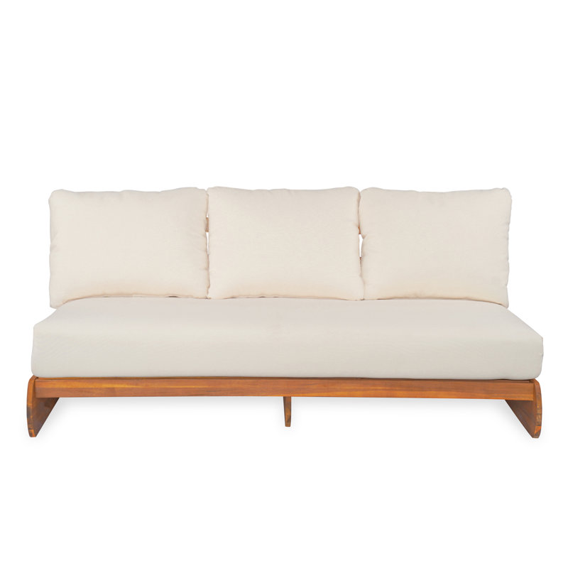 Paresseux d'extérieur 3 places en acacia, Beige