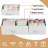 Forestine 12-Drawer Dresser for Bedroom with 4 Side Pockets and 2 Hooks, Wide Chest of Drawers with Fabric Bins & Metal Frame, Storage Organizer for Closet, Living Room, Dorm, Rustic Wood Top-1793041553