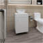 Meuble-lavabo blanc avec lavabo intégré-68133823