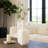 Striking Sculptural Ceramic Table Vase for Home Decor, Decorative Flower Vase with Elegant Narrow Neck and Modern Square Body, Perfect for Fresh or Faux Floral Arrangements, White-650495262