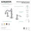 Robinet de salle de bain espacé Kingston-29272597