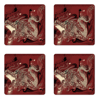 Square 4 Piece Coaster Set