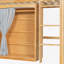 Twin Size Loft Bed With Storage Cabinet, Wardrobe And LED, White And Espresso-993728600-993728602