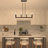 Marbleton 8-Light Dimmable Steel Linear Chandelier-87344394