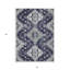 Tapis intérieur lavable à médaillon sauge 5 pi x 8 pi