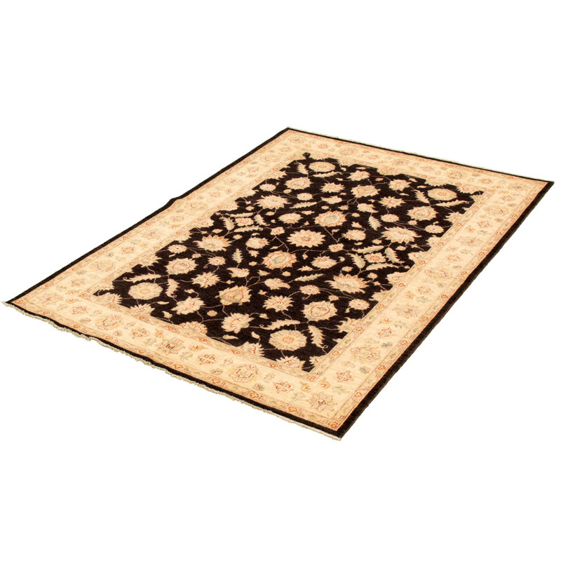 Tapis unique en laine noué à la main 5 pi 7 po x 7 pi 10 po nouvel âge Gyanna