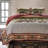  Red Microfiber 3 Piece Quilt Set-1651448639