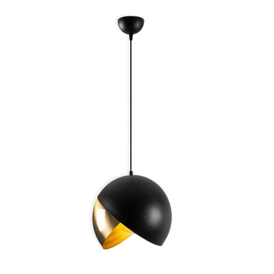 Luminaire suspendu simple en métal