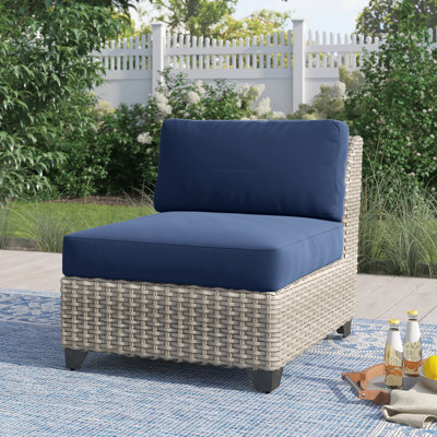 Zayleigh 28'' High-Density Polyethylene (HDPE) Wicker Outdoor Patio Sofa