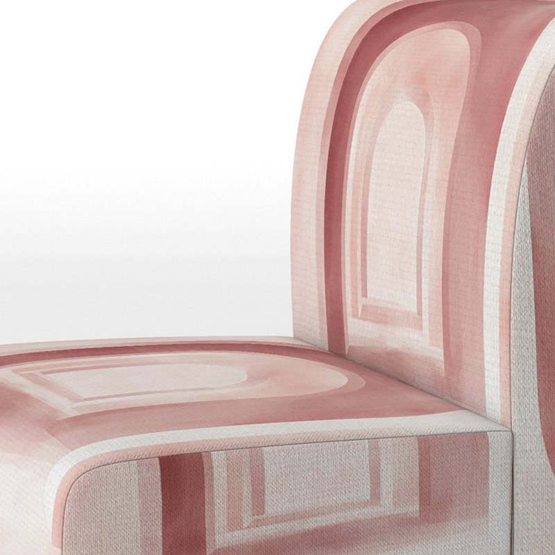 Fauteuil de chambre Abstract Art Deco, Slipper Armless