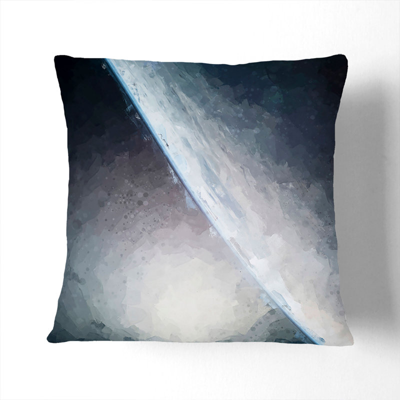 Square Throw Cushion, 40cm H x 40cm W x 15cm D, White