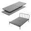  Bunkie Board, lattes de lit de 1,5 po avec tissu Oxford 200D, support de matelas en bois pour lit, support facile à assembler sous le matelas, 4 pièces, gris-1751330830