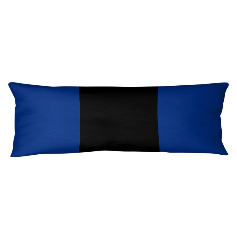 Oreiller de corps en polyester / polyester Arizona Football Stripes, Bleu / milieu noir, Football Tennessee