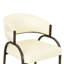 Chaise de salle à manger Tatum en cuir végétalien et jacquard 2 tons